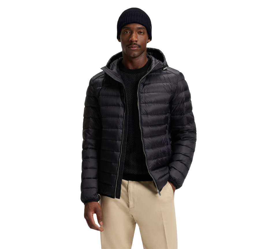 Hugo Boss Beanie Hat In Virgin Wool With Logo