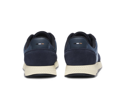 Vivi Sports Hugo Boss Titanium Trainers – Men’s Sneakers in Dark Blue, UK Sizes 6 to 11 – Sleek and Lightweight Design with Cushioned Insole for All-Day Comfort – Perfect for Smart-Casual Looks, Daily Wear, and Signature BOSS Street Style