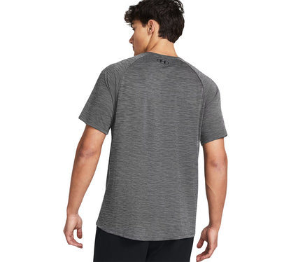 Vivi Sports Under Armour Tech Textured Tee – Men’s Performance T-Shirt in UK Sizes S to 2XL – Available in Black Red – Lightweight, Quick-Drying Fabric Ideal for Gym, Training, and Casual Wear