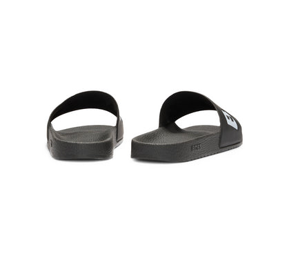 Vivi Sports Hugo Boss Aryeh Slides – Men's Slip-On Sandals in Black, UK Sizes 7 to 11 – Lightweight and Water-Resistant Design with Contoured Footbed for Comfort – Ideal for Poolside, Casual Wear, Holidays, or Everyday Summer Style