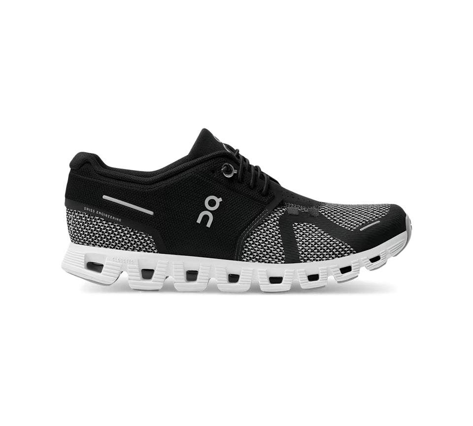 ON Cloud 5 Combo Trainers Black Alloy UK 4-5