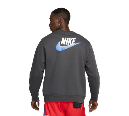 Nike Standard Issue Sweatshirt Drk Smoke Grey UK S-XL