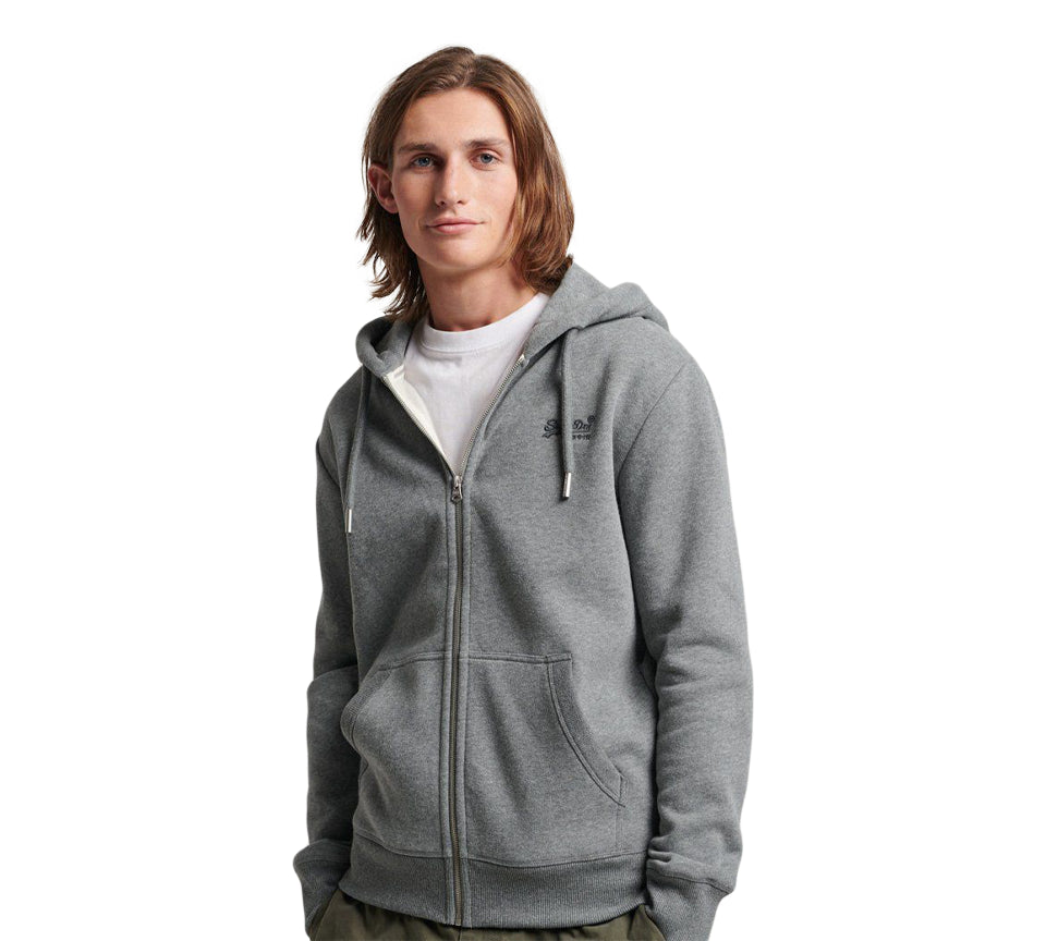 Superdry Vintage Logo Embroidered Zip Hoodie