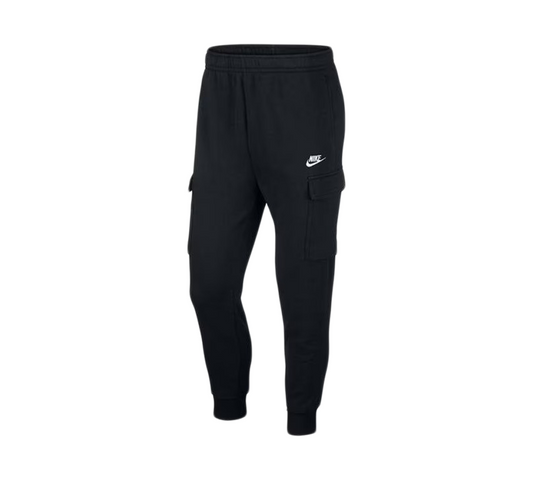 Nike Club Fleece Cargo Joggers Black UK S-XL