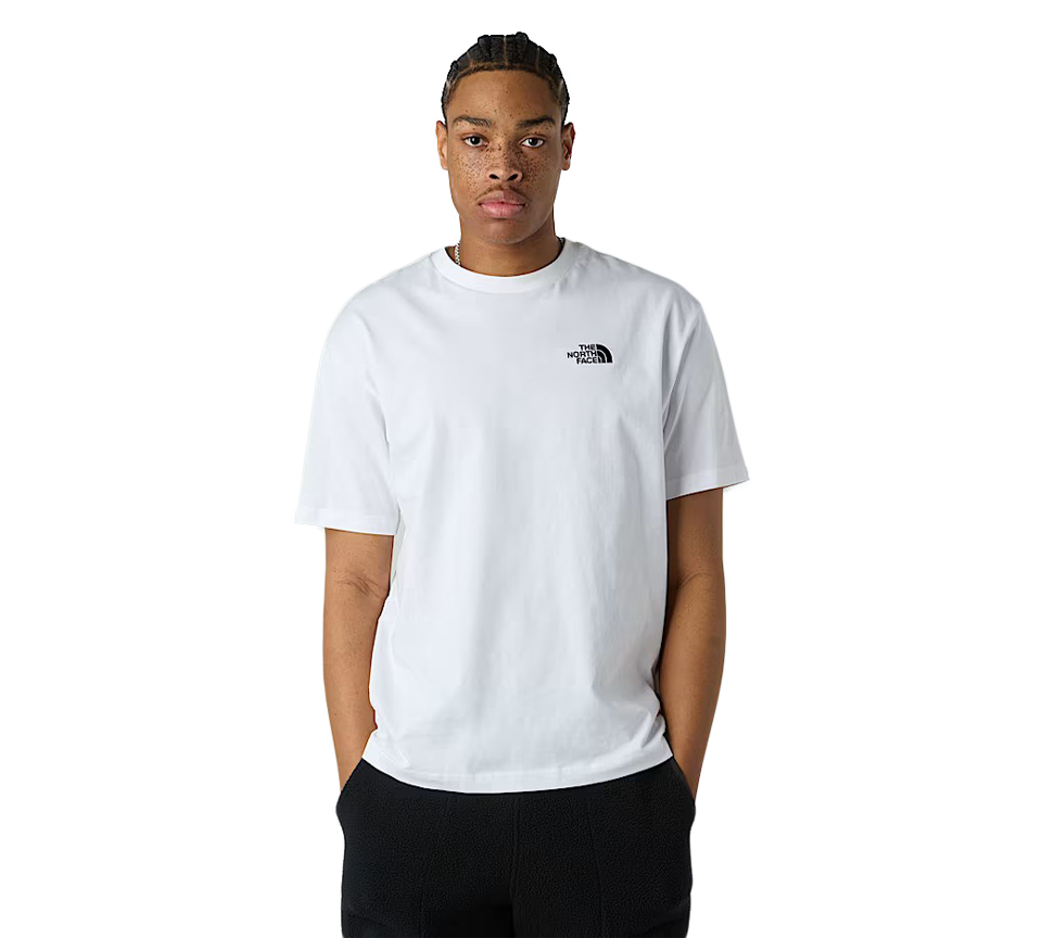 TNF Simple Dome Tee White UK S-XL