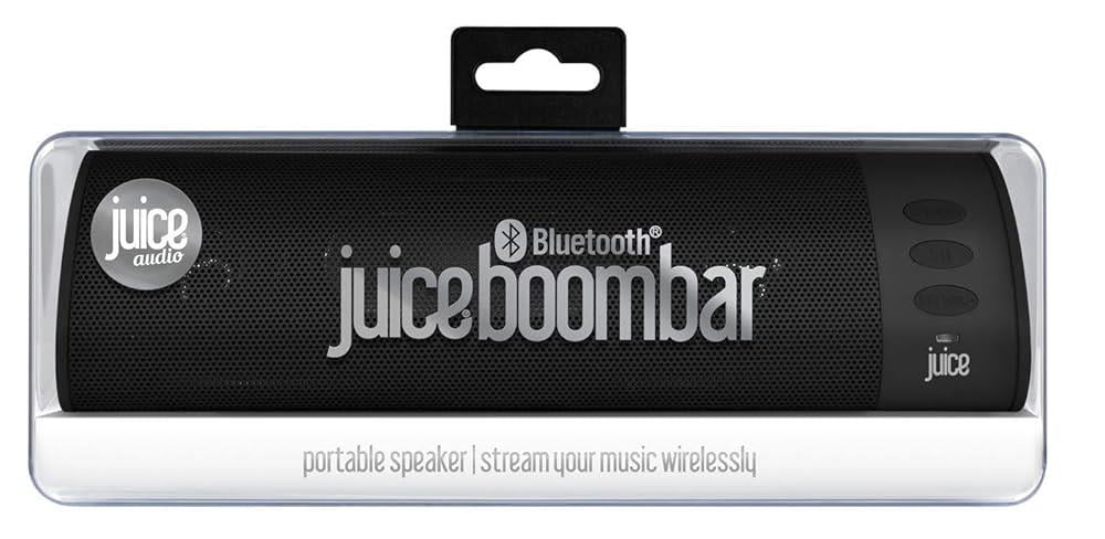 Juice Boom Portable Bluetooth Speaker BMBAR BLK