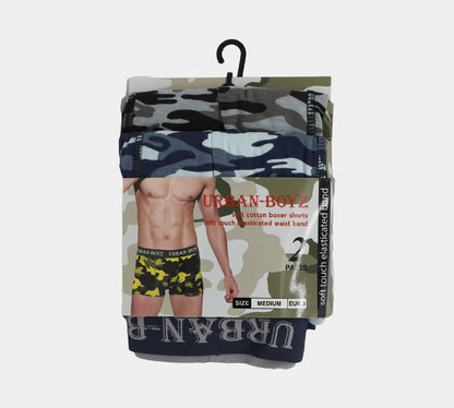 Urban-Boyz Camo Soft Cotton Boxer Shorts