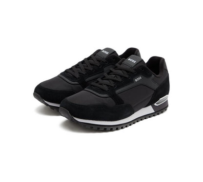 Vivi Sports Hugo Boss Parkour Run Trainers – Men’s Sneakers in Black, UK Sizes 6 to 11 – Lightweight and Stylish Design with Cushioned Sole for Everyday Comfort – Ideal for Casual Wear, Travel, and Urban Streetwear Looks