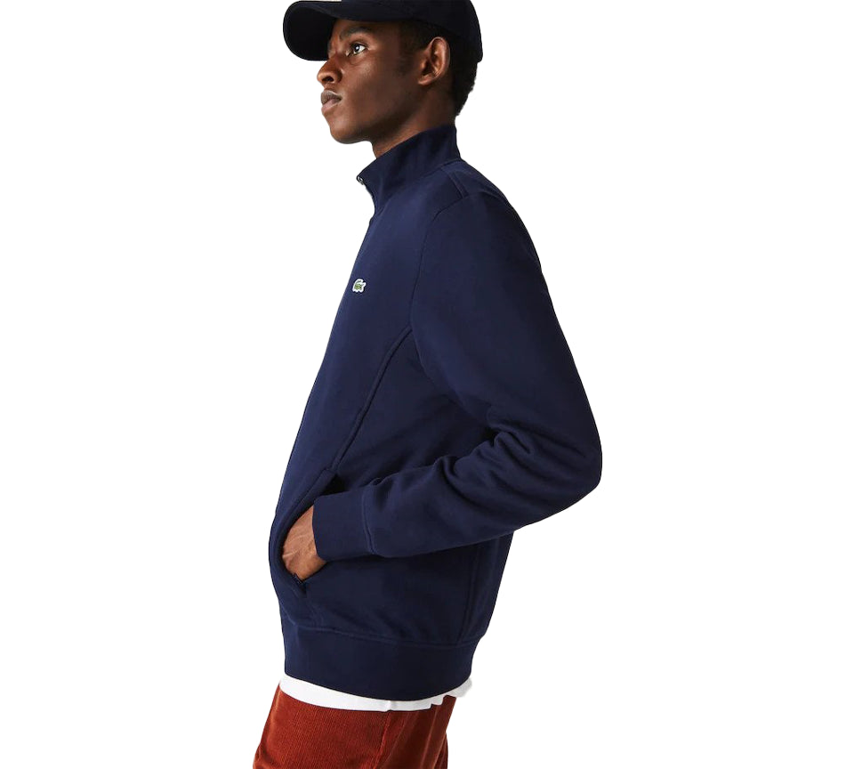 Lacoste Sport Cotton Blend Fleece Zip Sweatshirt