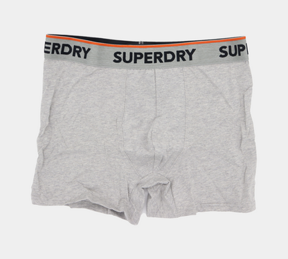 Superdry Coton Bio Classique M3110082A X4M Boxers Triple Pack Gris Chiné S-XL