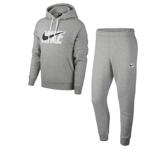 Nike Sweater Hoodie Jogger C1591063 Tracksuit Set Grey UK S-XL
