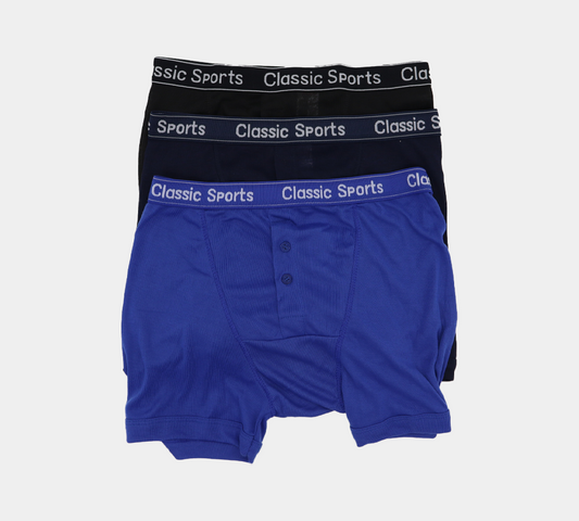 Classic Sports Soft Ribbed Cotton Boxers