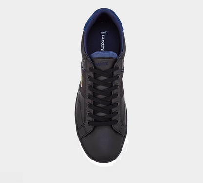 LACOSTE FAIRLEAD LEATHER MENS TRAINERS BLACK UK 6-11