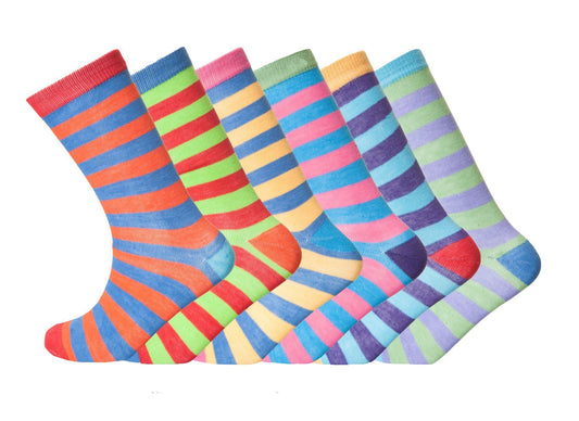 Calvin Coloured Design Smart Suit Work Golf Cotton Blend Socks