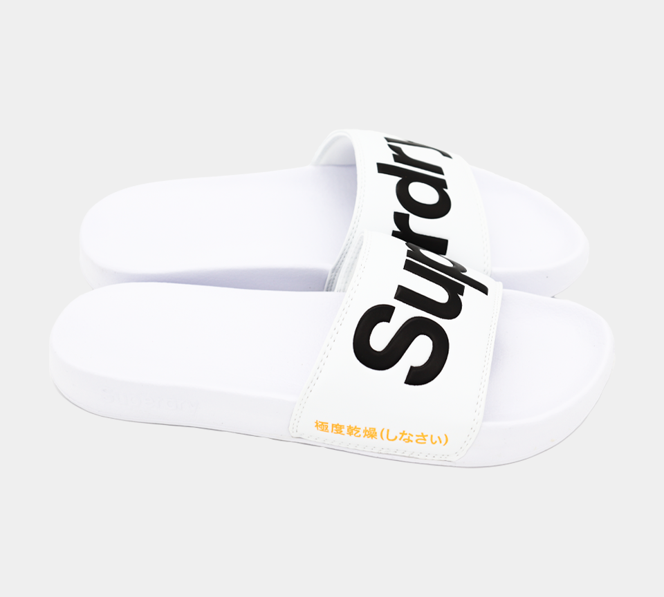Superdry Classic Pool Slides MF310008A01C White S-XL
