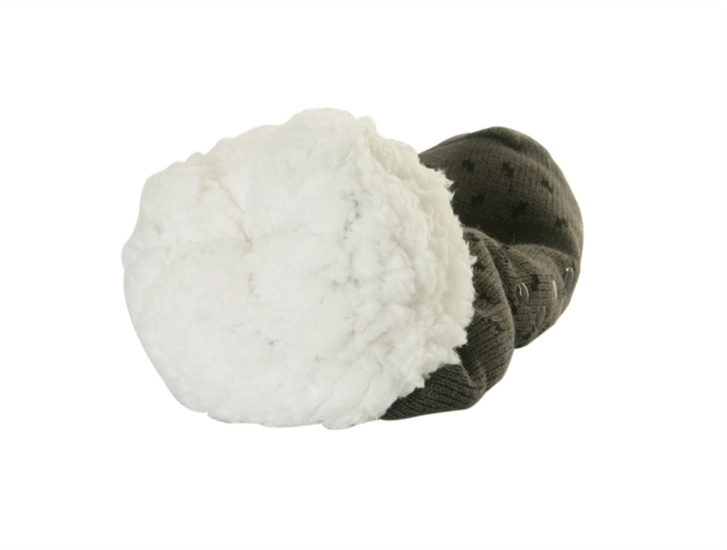 1 Paar M10785 HERREN 4,7 TOG THERMALFLEECE SHERPA-FUTTER SLIPPER GRIPPER SOCKEN – Schwarz