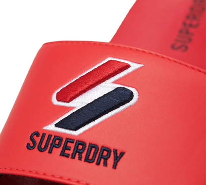 Superdry Core Pool MF310132ARXG Sliders Rouge UK SL