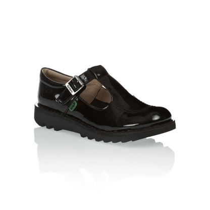 Kickers Classic Kick T-Bar Patent Schwarz 112532 Schulschuhe 