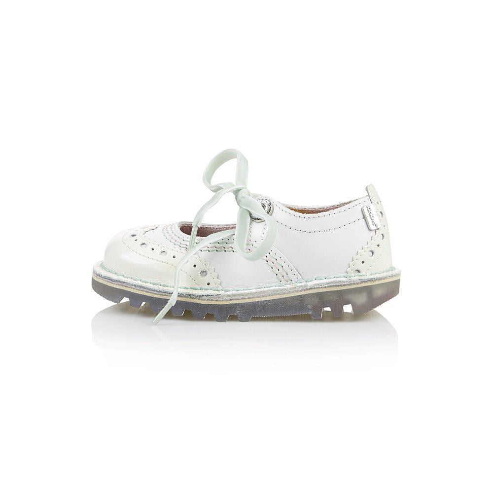 Kickers Leather Broglace 113274 White UK 25 & 30