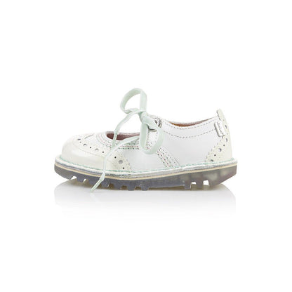 Kickers Leather Broglace 113274 White UK 25 & 30