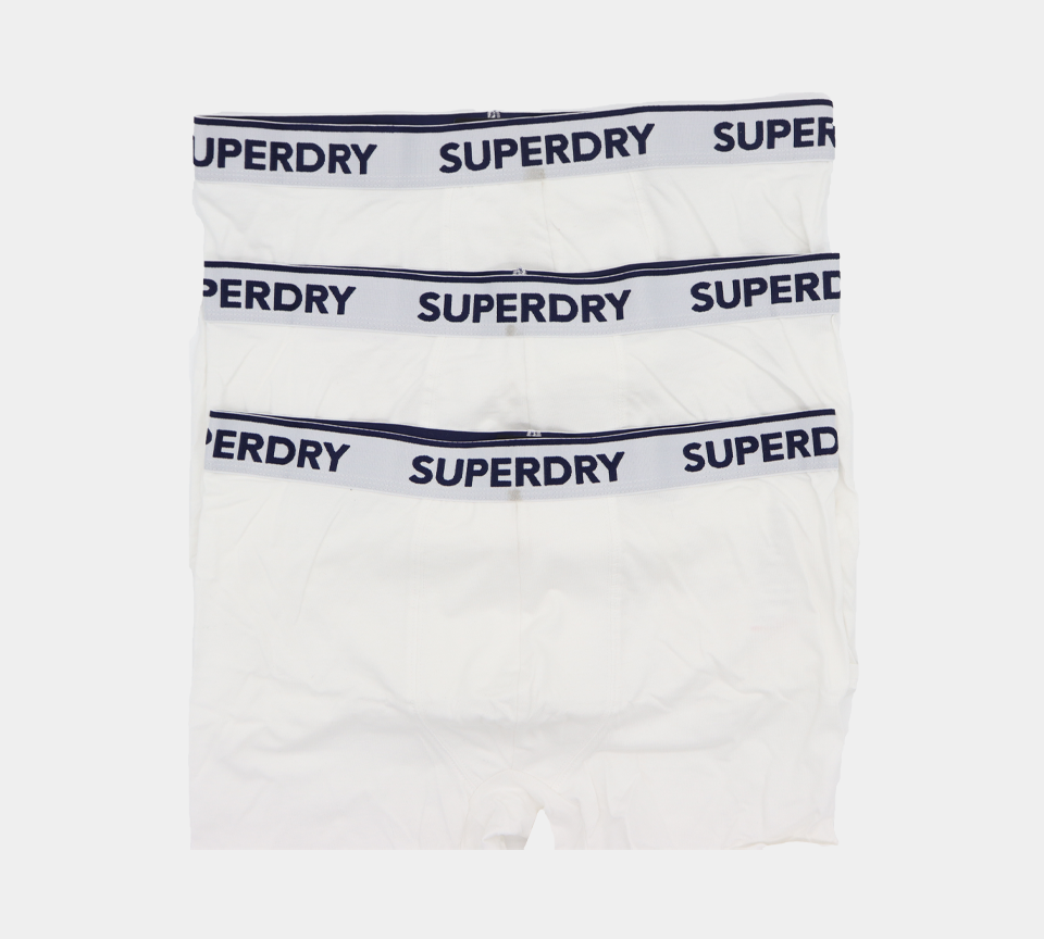 Superdry Organic Cotton Classic M3110082A PJZ Boxers Triple Pack Optic S-XL