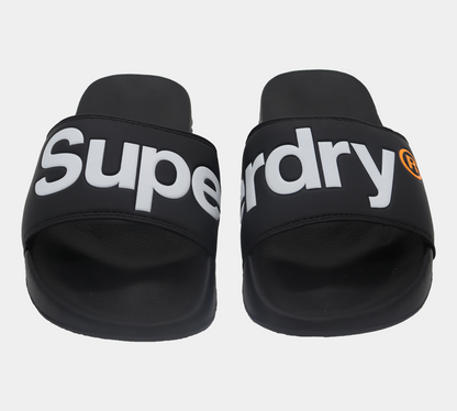 Superdry Claquettes de piscine classiques MF300004A 02A Noir S-XL