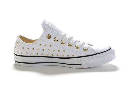Converse CTAS OX 561684C Weiß/Gold Damen UK 3-8