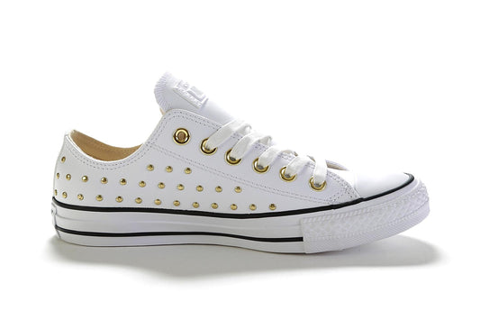 Converse CTAS OX 561684C White/Gold Women's UK 3-8
