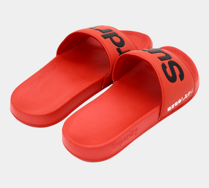 Superdry Classic Pool Slides MF31008A0MG Apfelrot S-XL