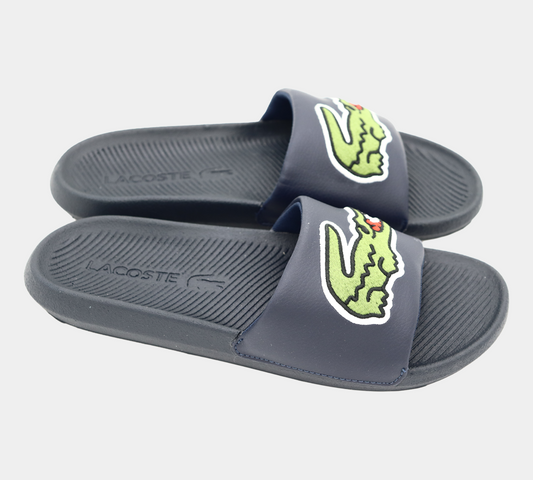Lacoste CROCO SLIDE 120 2 CMA 7-39CMA00622S3 NVY/GRN UK 6-11