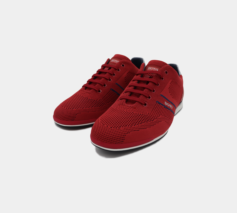 Hugo Boss Saturn Lowp Mx 50432830 610 Baskets Rouge UK 6
