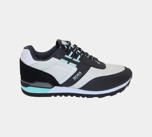 Hugo Boss Parkour Runn Hybrid 50455306060 Trainers Open Grey UK 6-11