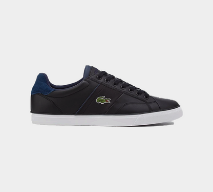 LACOSTE FAIRLEAD LEATHER MENS TRAINERS BLACK UK 6-11