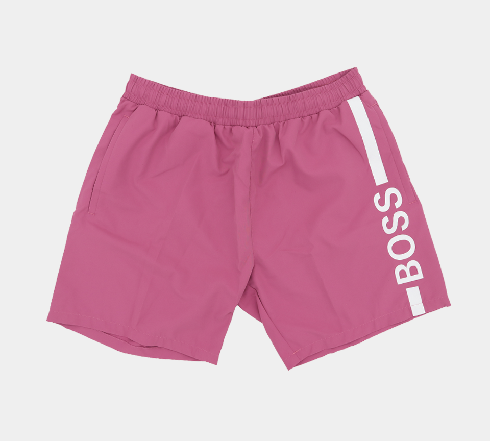 Hugo Boss Logo-Print Badeshorts 50437375667 Rosa M-XL