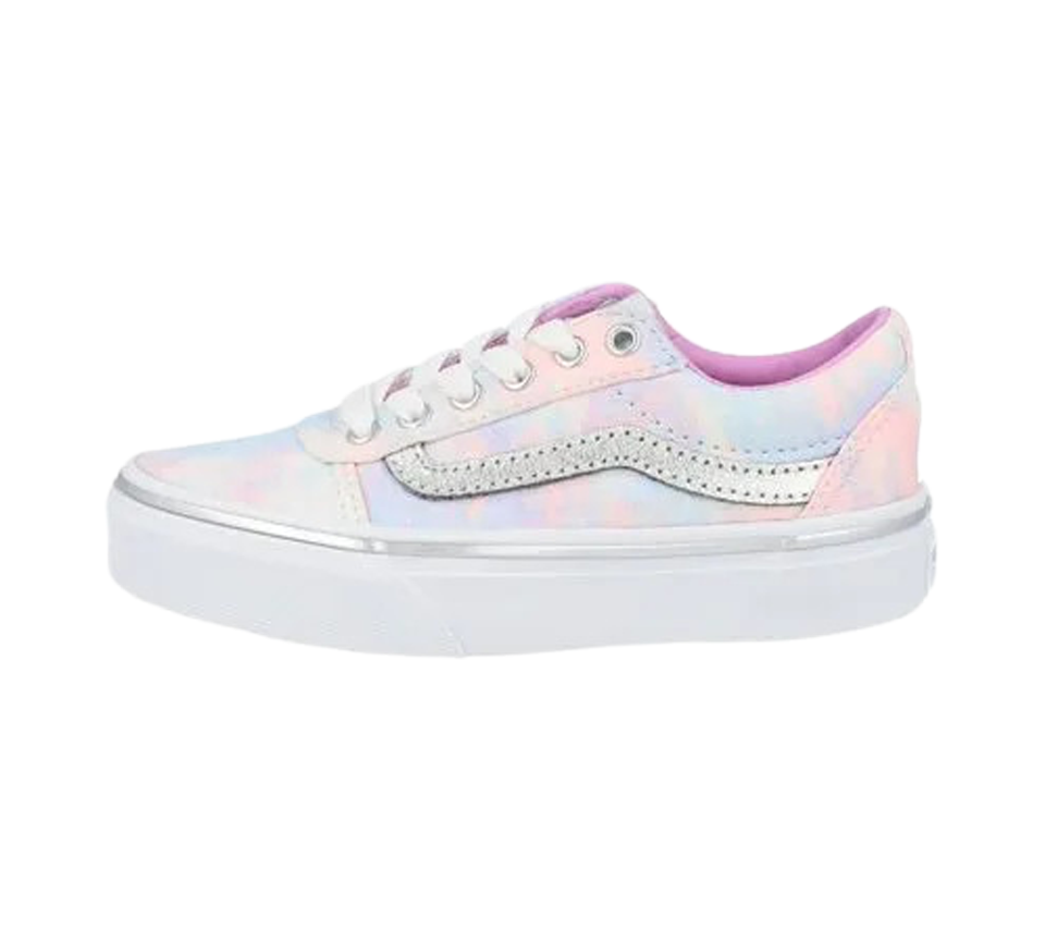 Vans Active MY Ward Multi Tie Dye VN0A3TFW3QT1 Shoes White Glitter Child UK 3-5