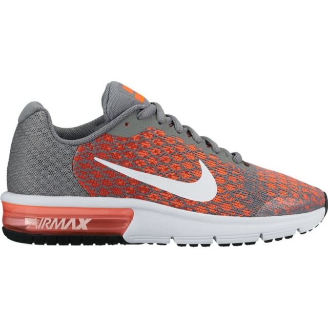 NIKE AIR MAX SEQUENT 2 869993 002 GRIS/ORANGE JUNIOR UK 3-6