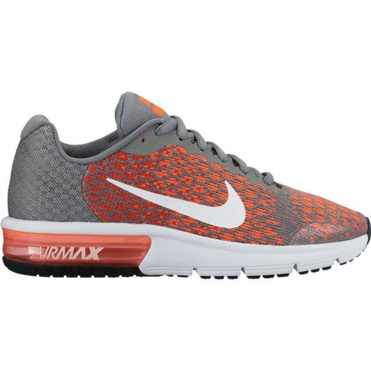 NIKE AIR MAX SEQUENT 2 869993 002 GREY/ORANGE JUNIOR UK 3-6