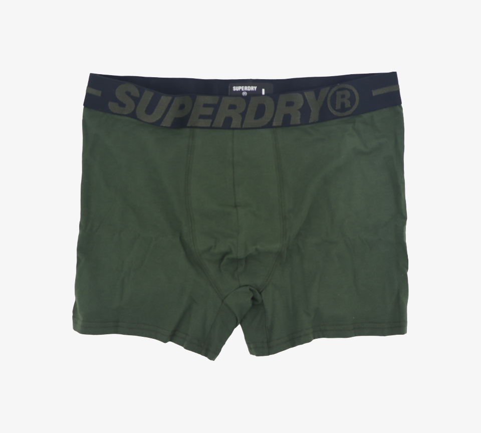 Superdry 2-Pack M3110001A1SD Organic Cotton Boxers Khaki S-XL