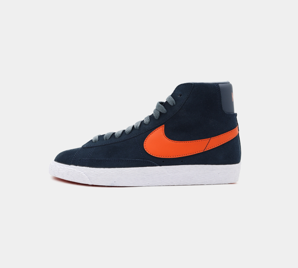 Nike Blazer Mid Vintage (GS) Unisexe Marine/Orange UK 3-5.5
