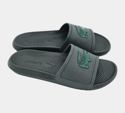 Lacoste Croco Slides 319 CMA 7-38CMAA0034DQ1 GREEN UK 7-10