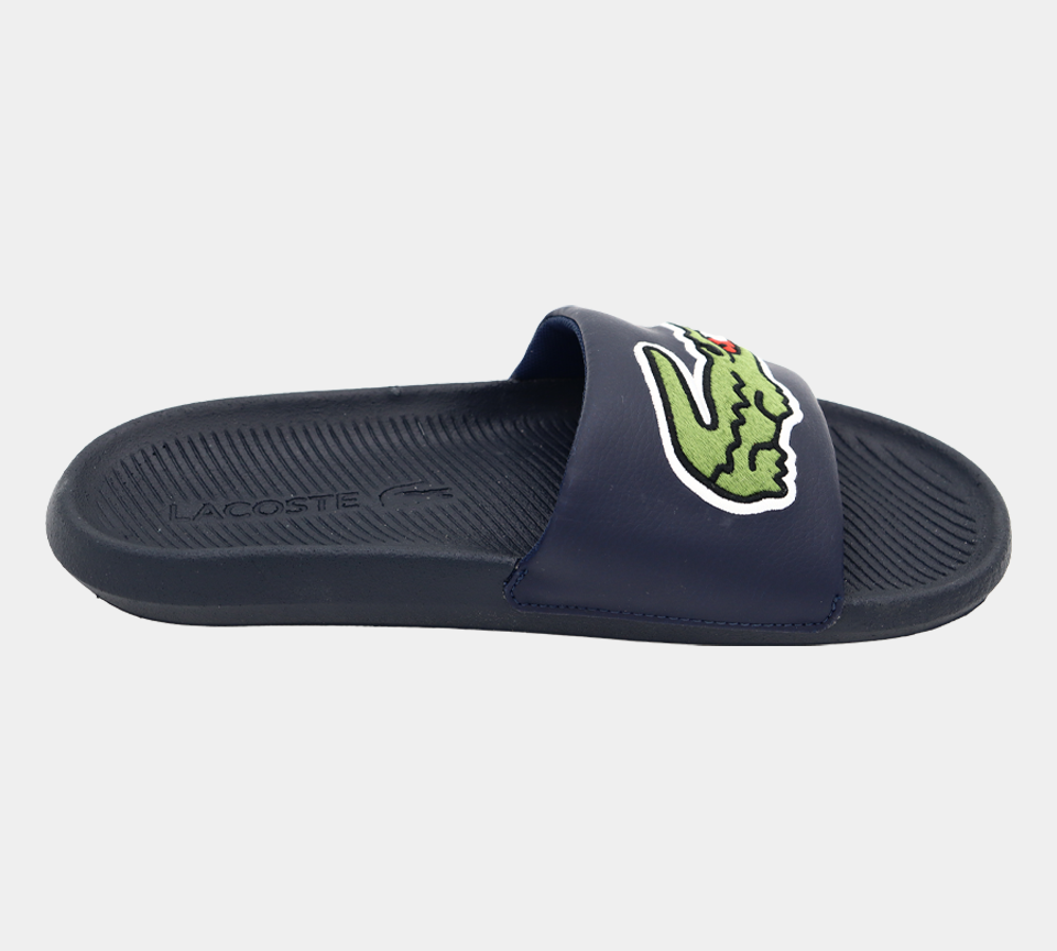 Lacoste CROCO SLIDE 120 2 CMA 7-39CMA00622S3 NVY/GRN UK 6-11