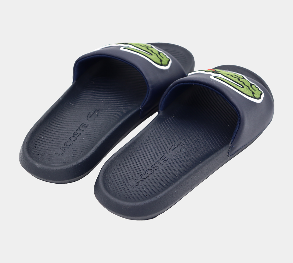 Lacoste CROCO SLIDE 120 2 CMA 7-39CMA00622S3 NVY/GRN UK 6-11