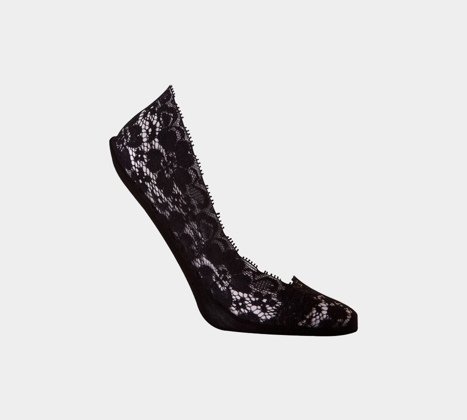 Ladies Women Invisible Girls Laced Footsies Trainer Sock