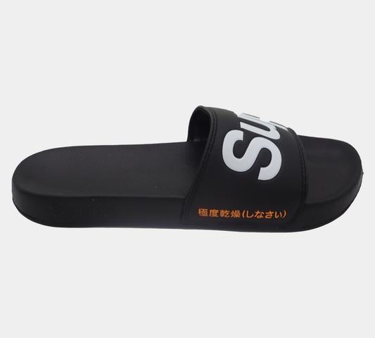 Superdry Classic Pool Slides MF300004A 02A Black S-XL