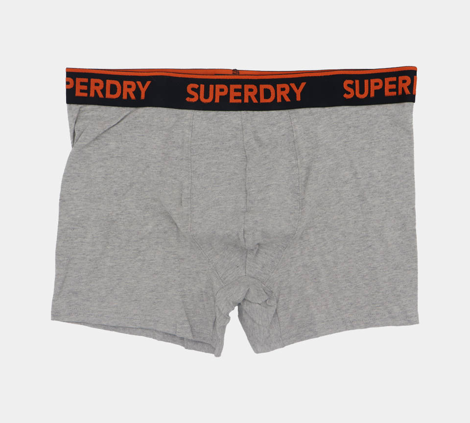 Superdry Coton Bio M3110082A 4IX Triple Pack Boxers Noir/Gris/Orange S-XL