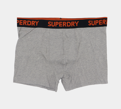 Superdry Coton Bio M3110082A 4IX Triple Pack Boxers Noir/Gris/Orange S-XL