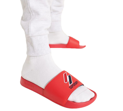Superdry Core Pool MF310132ARXG Sliders Rouge UK SL
