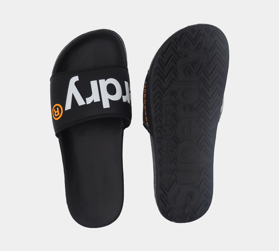 Superdry Claquettes de piscine classiques MF300004A 02A Noir S-XL