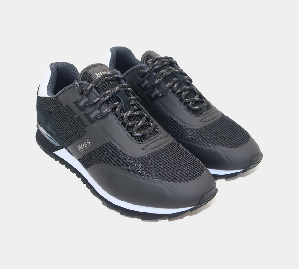 Hugo Boss Parkour Runn Hybrid 50455306 001 Trainers Black UK 6-11