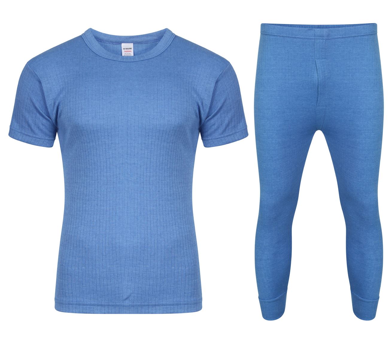 VOLLSTÄNDIGES SET BLAU MIT KURZÄRMELIGEM T-SHIRT 